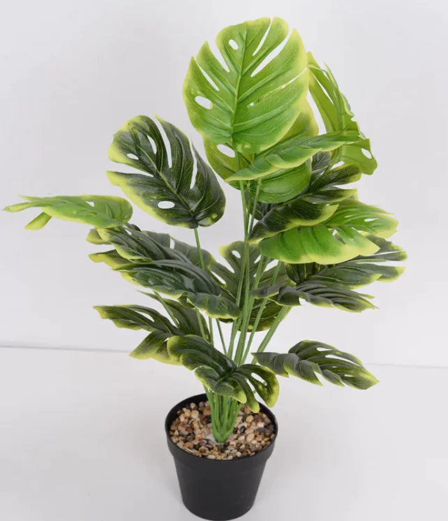 Artificial Flower Green Plant Monstera Plant Flower Indoor